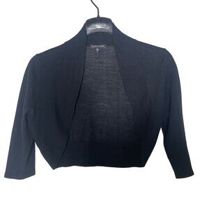 Eileen Fisher Merino Wool Cardigan Topper Bolero Sz MED Layering Cropped